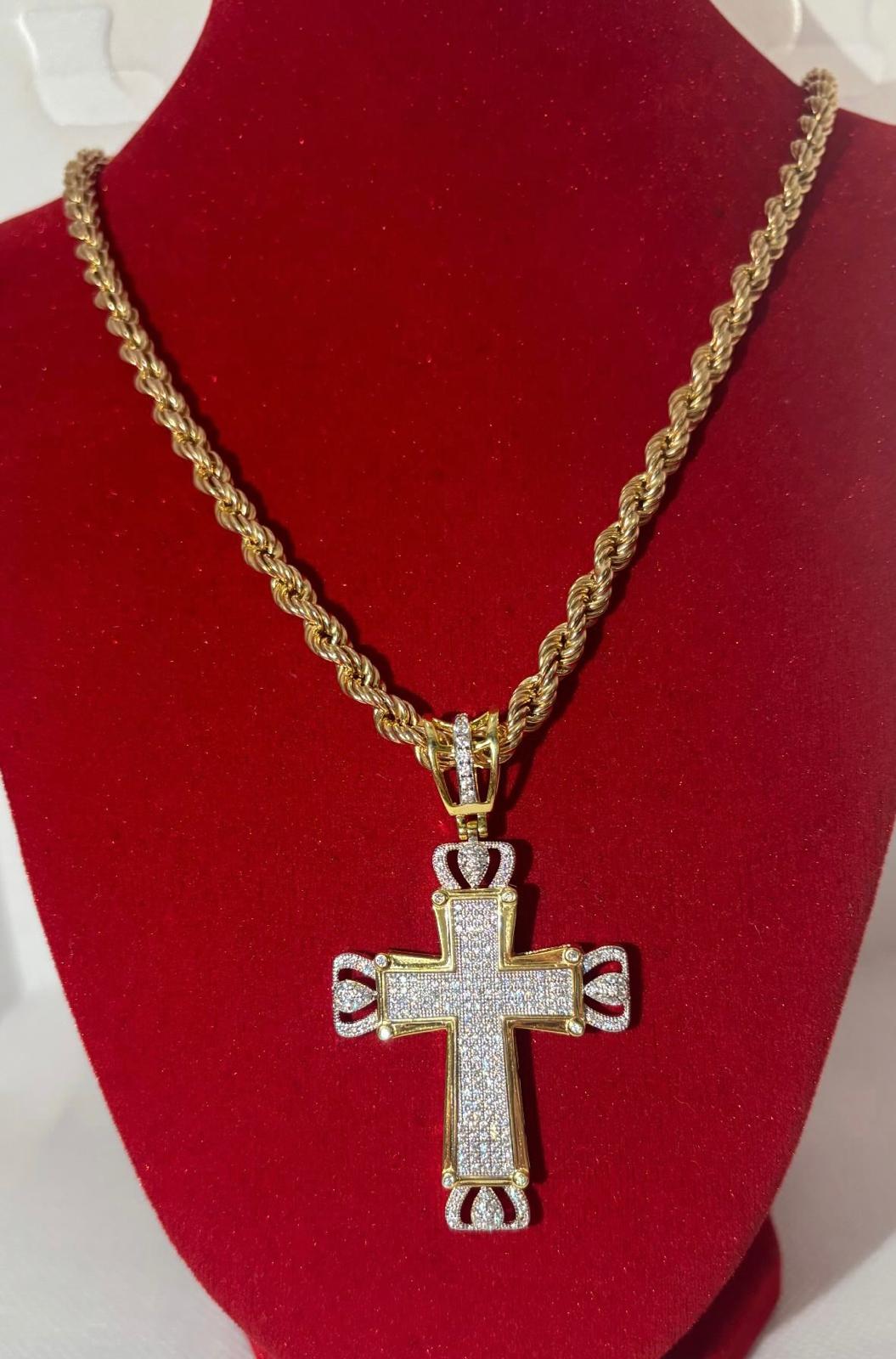 Corda 70 cm 2 misura con croce Bicolorđź’Ž