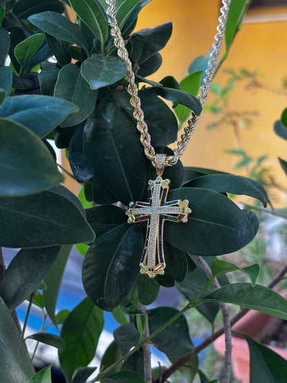 Rosario+croce con corda+croce Multicolor💎