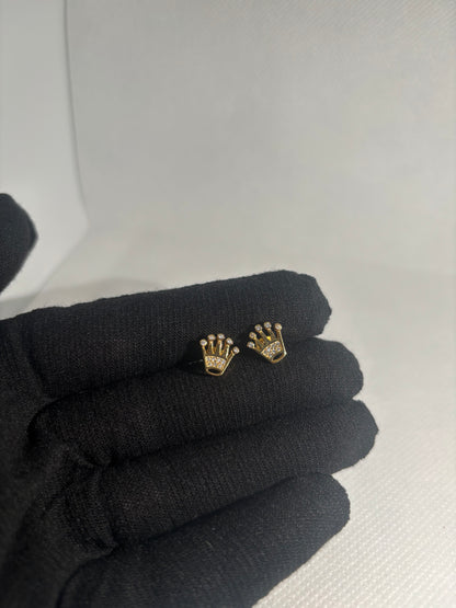 Orecchini Modello Rolex Zirconati
