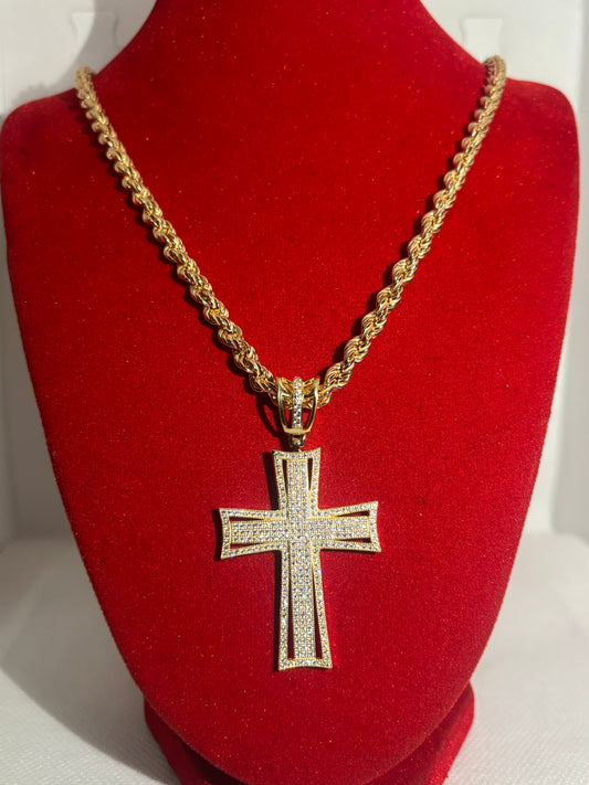 Corda 70 cm +Croce Simil.Geolier