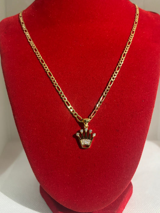 Catena 3+1 con ciondolino Mod.rolex