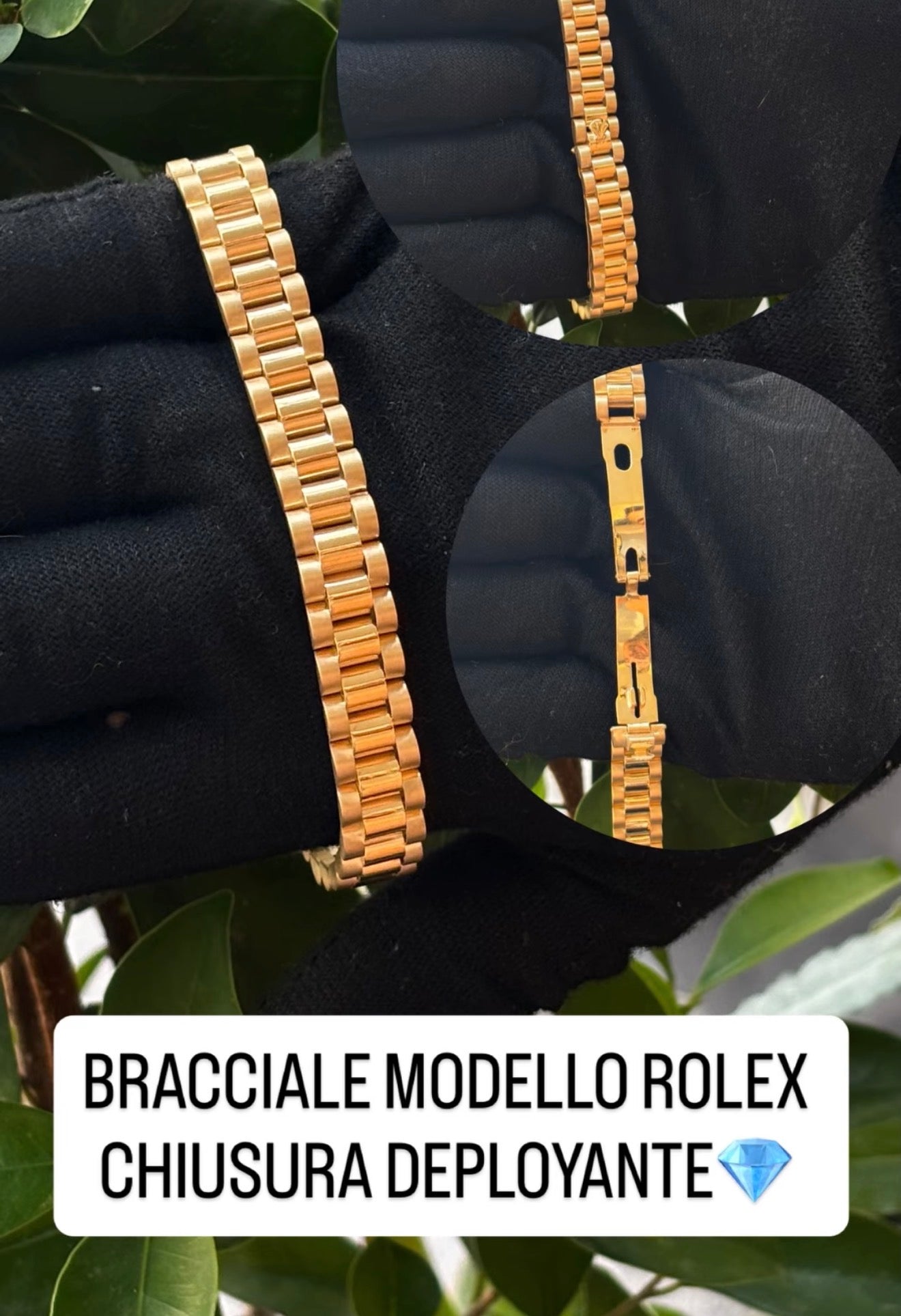 Bracciale mod Rolex con collana rolex