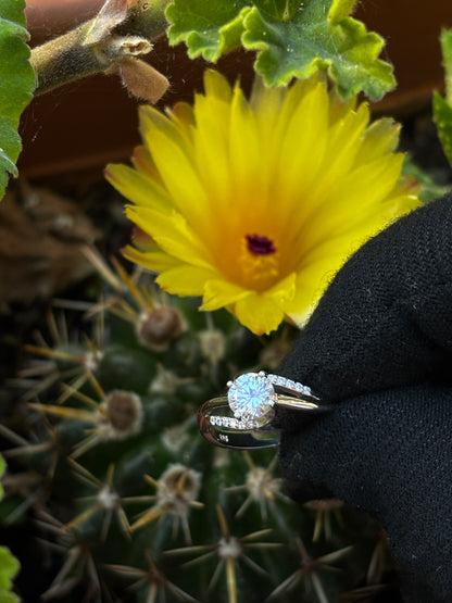 Anello Solitario Zirconato