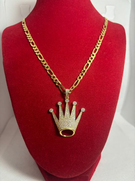 Catena 3+1 Con Ciondolo Mod.Rolex