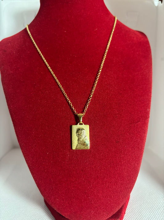COLLANA ROLO' CON CIONDOLO PADRE PIO